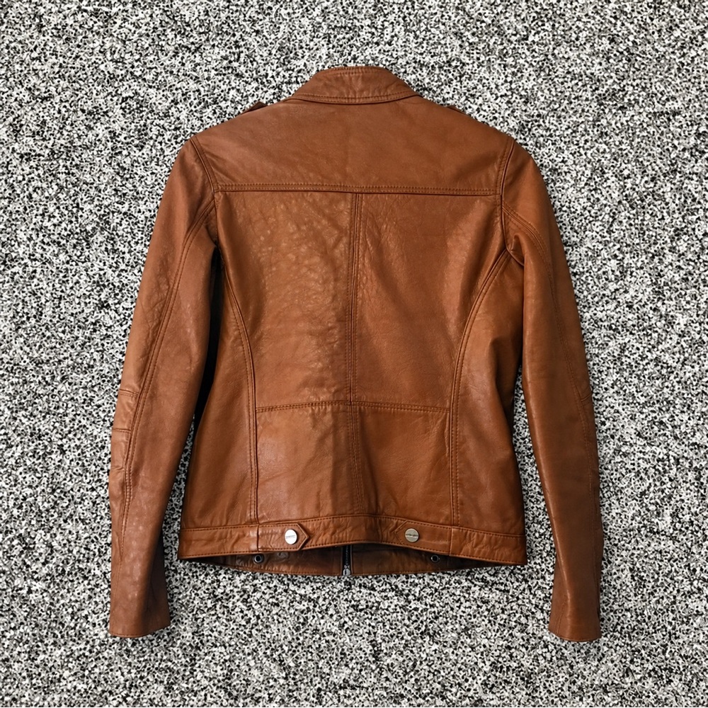 Bershka ✦ Leather Tan Brown Jacket from France (S)